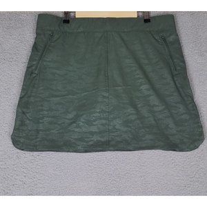 Orvis Skort Women's XXL Green Skirt Camo Active Elastic Waist Outdoors Casual